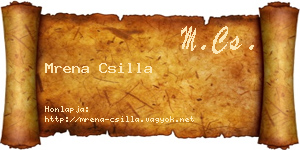 Mrena Csilla névjegykártya